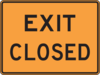 Exit Closed Clip Art